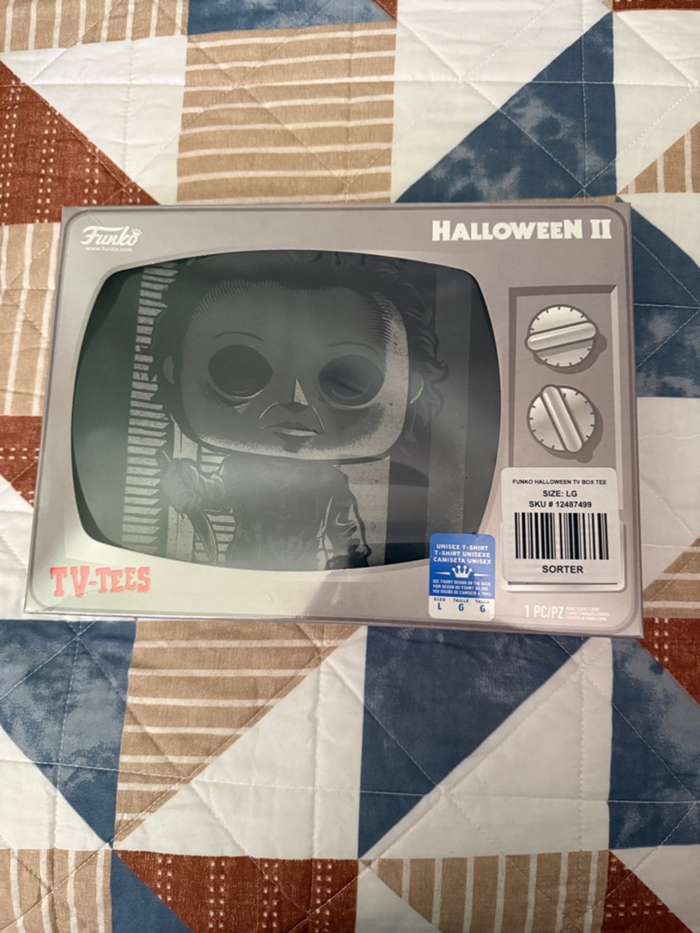 Funko Gray and Black TV-Tees Halloween II Michael Myers Box